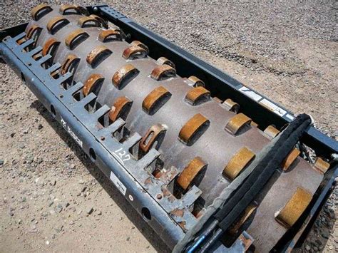 skid steer compaction roller|sheepsfoot roller for skid steer.